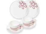 Gmundner Ceramics Pure Flamed Red, Colazione Per 2 Tazze