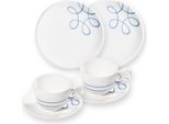 Gmundner Ceramica Pure Flamed Blue, Colazione Per 2 Tazze