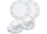 Ceramica Blu Fiammata Gmundner, Colazione Per 2 Persone Gourmet