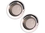 Confezione Da 2 Colini Da Cucina Per Evitare Intasamenti Colino In Acciaio Inox Per Lavello, Doccia Colino Inox Ø - 7,5 Cm | Cestino Per Vasca Da Bagno / Piatto Doccia / Piatto Doccia