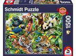Schmidt Spiele PU1500T Mondo Animale Colorato 0 0 Pezzi