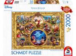 Schmidt Spiele Schmidt Spiele 57371 Disney, Mickey & Minnie, Dream Collage Ii, Thomas Kinkade Puzzle 1.000 Teile - Disney 57371