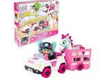 Pinypon, Auto Con Rimorchio E Cavallo, Auto Giocattolo E Mini Figura Di Una Bambola Pop&Swap Da 3 Anni Famosa