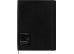 Moleskine Smart Notebook, Sistema Di Smart Writing, Smart Notebook Con Copertina Morbida, Pagine Bianche E Chiusura Elastica, Formato Xl 19 X 25 , Colore Nero