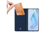 Dux Ducis Skin Pro Custodia Per Honor Magic5 Card Wallet Flap Cover Base Blu