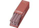 Candela Da Sera Bolsius Rustic Ash Rose 27 Cm - 9 Pezzi