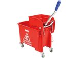 Secchio Per Mocio Jantex Con Pressa Per Mocio Rosso 20L