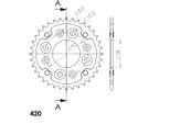 Supersprox Stealth-Kettenrad 420 - 54Z (Rot) RST-214:54-RED|ID 58.0 Lk 90.0 4-Loch