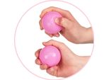 Kiddymoon 100/6Cm Palline Da Bagno Per Bambini In Plastica Eu, Bianco/Grigio/Rosa Polvere