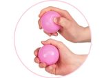 Kiddymoon 1200/6Cm Palline Da Bagno Per Bambini In Plastica Eu, Bianco/Grigio/Rosa Polvere