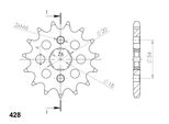 Pignone Supersprox 428 17T