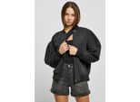 DáMská Bomberová Bunda Urban Classics Ladies Recycled Oversized Light Bomber Jacket Nero - Xl