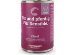 Herrmanns Dog Sensibel Pferd, SüSskartoffel, Zucchini, Flohsamen & LeinöL 400Gx12