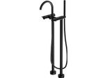 Steinberg Serie 100 Freist. Wanne Brause-Arm., Matt Black