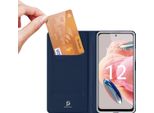 Dux Ducis Skin Pro Custodia Per Xiaomi Redmi Note 12 Card Wallet Flap Cover Stand Blu