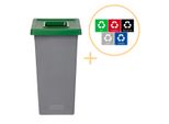 Plafor - Fit Prullenbak 75L - Riciclaggio - Verde