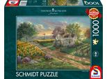 Schmidt Spiele 58779 Thomas Kinkade, Campi Di Girasoli, Puzzle Da 1000 Pezzi