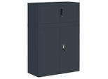 Vidaxl Armadio Per Archiviazione Antracite 90X40X130 Cm Acciaio
