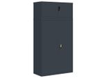 Vidaxl Armadio Per Archiviazione Antracite 90X40X180 Cm In Acciaio