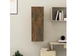 The Living Store Mobile Tv In Rovere Fumé 30,5X30X90 Cm Materiale In Legno