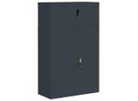 Vidaxl Armadio Per Archiviazione Antracite 90X40X145 Cm Acciaio