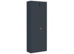 Vidaxl Armadio Per Archiviazione Antracite 90X40X240 Cm Acciaio