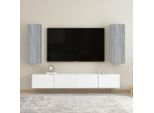 The Living Store Mobili Tv 2 Pz. Grigio Sonoma 30,5X30X90 Cm Materiale A Base Di Legno