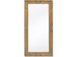 The Living Store Specchio Da Parete In Stile Barocco 100X50 Cm Golden