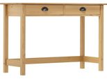 The Living Store Consolle Hill Con 2 Cassetti 110×45×74 Cm In Legno Di Pino