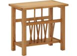 The Living Store Tavolo Da Giornale 45X27X42 Cm In Rovere Massiccio