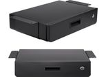 MC-461 Maclean Cassetto Ergonomico Sotto La Scrivania Con Chiave Chiusura A Chiave, Carico Massimo: 5 Kg Supporto Sotto La Scrivania Cassetto Sospeso Nero