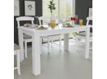 Tavolo Da Pranzo 140X80X75 Cm Bianco The Living Store