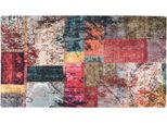 The Living Store Tappeto Patchwork Lavabile 190X300 Cm Multicolore Antiscivolo