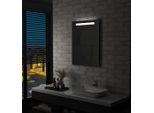 The Living Store Specchio Da Parete Per Bagno Con Led 60X80 Cm
