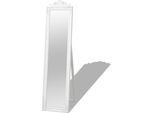 The Living Store Specchio Da Terra In Stile Barocco 160X40 Cm Bianco