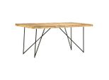 Tavolo Da Pranzo The Living Store 180×90×76 Cm In Legno Massiccio Di Mango