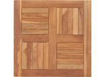 The Living Store Piano Del Tavolo In Legno Massiccio Di Teak 60×60×2,5 Cm