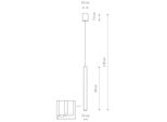 Nowodvorski Laser Lampadario A Sospensione Nero, Acciaio 8797