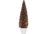 Albero Di Natale Grande 10 X 38 X 10 Cm Oro Bronzo Plastica