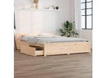 The Living Store Letto Con Cassetti 140X190 Cm