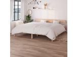 The Living Store Letto In Legno Massiccio Di Pino 200X200 Cm