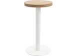 The Living Store Tavolo Da Bistrot Marrone Chiaro 40 Cm Mdf