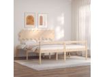 The Living Store Letto Senior Con Testiera Super Kingsize In Legno Massiccio