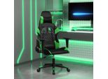 The Living Store Sedia Da Gioco In Ecopelle Nera E Verde