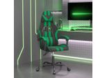 The Living Store Sedia Da Gioco In Ecopelle Nera E Verde