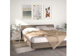 The Living Store Comodini 2 Pz. Grigio Cemento 40X35X47,5 Cm