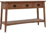 The Living Store Consolle In Legno Massello Di Abete 126X40X77,5 Cm Marrone