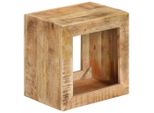 The Living Store Sgabello 40X30X40 Cm Legno Massiccio Mango
