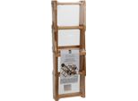 Portabottiglie Excellent Houseware Per 10 Bottiglie, Bambù, 54,5X16,5X36,5 Cm, Marrone