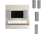 Vidaxl Mobili Tv 2 Pz. Grigio Sonoma 30,5X30X90 Cm Materiale A Base Di Legno - Mobili Tv